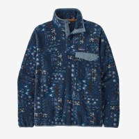 Patagonia Men's Light-Weight Synchilla Snap-T Pullover MD Wandering Woods: Tidepool Blue