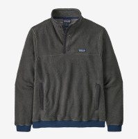 Patagonia Mens's Shearling Button Fleece Pullover XL X-Ray Grey