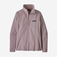 Patagonia Women's Micro D 1/4 Zip Fleece MD Stingray Mauve