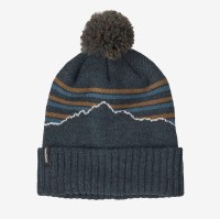 Patagonia Powder Town Beanie  Fits Roy Stripe Knit: Smoulder Blue