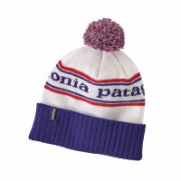 Patagonia Powder Town Beanie  Park Stripe Viking Blue