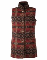 Outback Trading Company Stockard Vest S Sunset Red