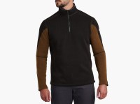 Kuhl Men's Revel 1/4 Zip Sweater LG Charcoal/Grain