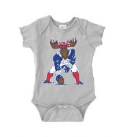 Woods & Sea Minute Moose Onesie 6 Mos Sports Grey