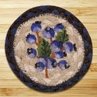 Earth Rugs Blueberry Coaster 5"