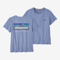 Patagonia Women's P-6 Mission Organic T-Shirt XS Light Current Blue