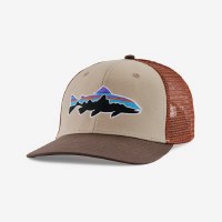 Patagonia Fitz Roy Trout Trucker Hat OS Oar Tan