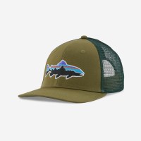 Patagonia Fitz Roy Trout Trucker Hat OS Wyoming Green