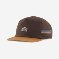 Patagonia Line Ridge Stripe Funrarer Cap ONE SIZE Cone Brown