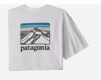 Patagonia Line Logo Ridge Pocket Responsibili-Tee 2X White