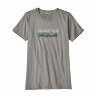 Patagonia Women's Pastel P-6 Logo Cotton Crew X-Large Feather Grey