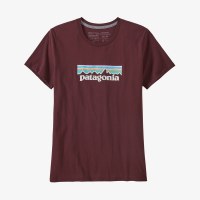 Patagonia Pastel P-6 Logo Organic Cotton Crew T-Shirt XS Dark Ruby