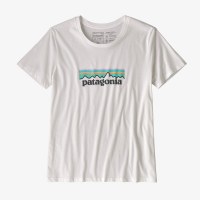 Patagonia Women's Patel P-6 Logo Organic Cotton Crew T-Shirt L Beluga