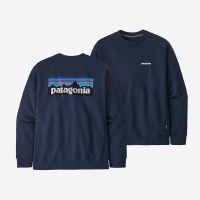 Patagonia P-6 Logo Uprisal Crew Sweatshirt LG New Navy