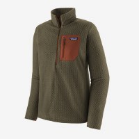 Patagonia Men's R1 Air Zip-Neck LG Basin Green