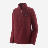 Patagonia Women's R1 Air Zip-Neck SM Sequoia Red