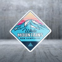 Sticker Pack Mountain GE - Blue Top Retro Decal Large