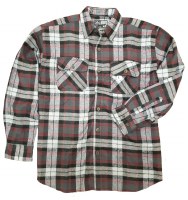 Canyon Guide Juneau Flannel MD Grey/Red