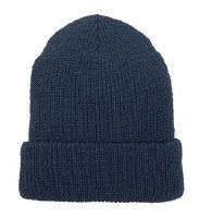 Broner Rib Knit Cuffed Beanie  Blue