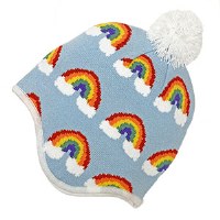 Broner Kid's Rainbow Pom Hat