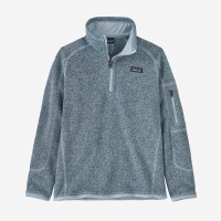 Patagonia Kid's Better Sweater 1/4 Zip Pullover SM Steam Blue