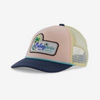Patagonia Kid's Interstate Hat  Palm Protest Jr: Stone Blue