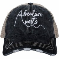 KATYDID Adventure Awaits Women's Trucker Cap One Size Black