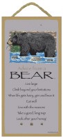 SJT Enterprises Advice From A Bear Sign 5"x10"