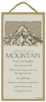 SJT Enterprises Advice From A Mountain Sign 5"x10"