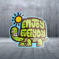 Sticker Pack Enjoy Every Turtle-Sayings Decal Large