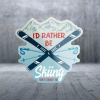 Sticker Pack I'd Rather Be Skiing Decal Large