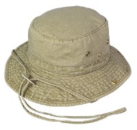 Broner Washed Cotton Floater Hat S Khaki