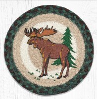Earth Rugs Highland Moose Trivet 10"