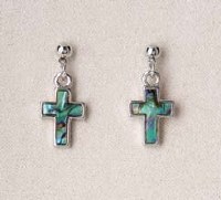 A.T. Storrs Simple Cross Earrings