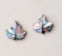 A.T. Storrs Maple Leaf Blush Earrings