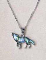 A.T. Storrs Wolf Necklace