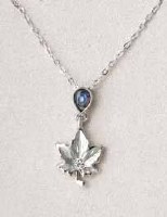 A.T. Storrs Maple Leaf Frost Necklace