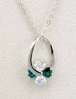 A.T. Storrs Swinging Heart Necklace