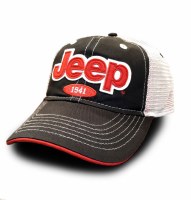 Jeep Felt Applique Hat  Black