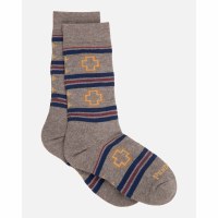 McCubbin/Fox River Shelter Bay Crew Socks Medium Brown