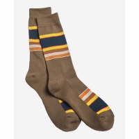 McCubbin/Fox River National Park Stripe Crew Socks Medium Badlands Khaki