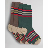 McCubbin/Fox River Yakima Camp Stipe Socks (2 Pack) Large Mineral Green