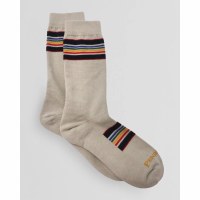 McCubbin/Fox River National Park Stripe Crew Socks Medium Light Taupe