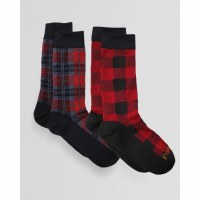 McCubbin/Fox River Two-Pack Socks Medium Rob Roy Red/ Blackwatch Grey