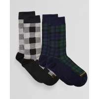 McCubbin/Fox River Two-Pack Socks Medium Rob Roy White/ Blackwatch Green