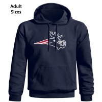 Woods & Sea Patriot Moose Adult Hoodie Small Navy