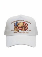 Luba Designs America 250th Hat OS White