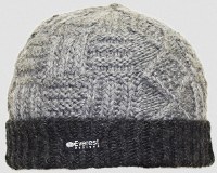 Everest Designs Classic Cable Beanie  Silver