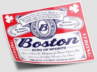 The Boston Sports Apparel Boston King of Sports Bumper Sticker