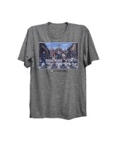 The Boston Sports Apparel Boston Legends "Patriots" Blue Line T-Shirt Small Heather Grey